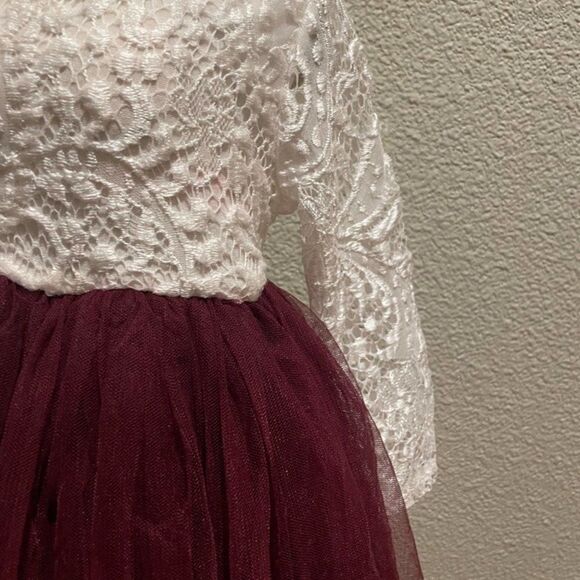 NWOT Princess Long Sleeve Backless Dress Size 3 - Picture 4 of 7